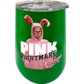 Spoontiques 5.75 in. Christmas Story Pink Nightmare Wine Tumbler 1 pk