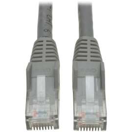 Tripp Lite Cat6 Gigabit Snagless Molded Patch Cable (RJ45 M/M) Gray, 10', 10ft, 1 x RJ-45 Male, 1 x RJ-45 Male, Gray