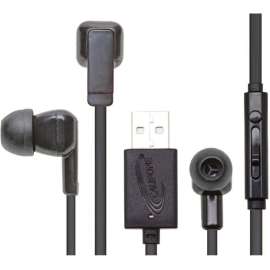 Califone E3USB Multimedia Ear Bud With USB Plug, Stereo, USB, Wired, 16 Ohm