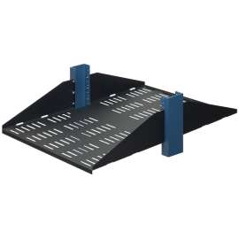 Innovation First Rack Solutions 3U 2Post Center Mount Shelf 29in (D) (Flanged Down, Vented) - 19"