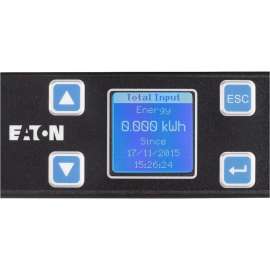 Eaton Metered Input Rack PDU 1.92 kW max 120V 16A 1U 5-20P Single-Phase PDU - NEMA L5-20P - 12 x NEMA 5-20R - 120 V AC - 1920 W - Network (RJ-45) - 1U - Horizontal