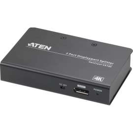 Aten Technologies ATEN 2-Port 4K DisplayPort Splitter-TAA Compliant, 4096 x 2160, DisplayPort, Metal