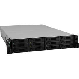 Synology RackStation RS3618xs SAN/NAS Storage System, Intel Xeon D-1521 Quad-core (4 Core) 2.40 GHz, 12 x HDD Supported, 144 TB Supported HDD Capacity, 12 x SSD Supported