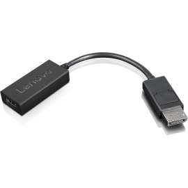 Lenovo DisplayPort To HDMI 2.0b Adapter - 8.80" DisplayPort/HDMI A/V Cable for Audio/Video Device, Monitor, Projector, Notebook, Desktop Computer - First End: 1 x DisplayPort Digital Audio/Video - Male - Second End: 1 x HDMI 2.0b Digital Audio/Video