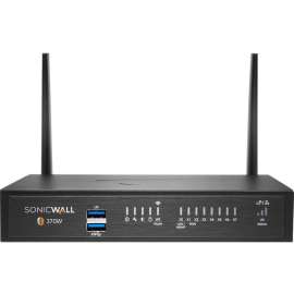 SonicWall TZ370W Network Security/Firewall Appliance - Intrusion Prevention - 8 Port - 1000Base-T - Gigabit Ethernet - 384 MB/s Firewall Throughput - Wireless LAN IEEE 802.11ac - AES (192-bit), DES, MD5, AES (256-bit), 3DES, AES (128-bit), SHA-1 - 8