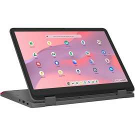 Lenovo 500e Yoga Chromebook Gen 4 82W4000AUS 12.2" Touchscreen Convertible 2 in 1 Chromebook - WUXGA - 1920 x 1200 - Intel N100 Quad-core (4 Core) - 4 GB Total RAM - 4 GB On-board Memory - 32 GB Flash Memory - Graphite Gray - Intel Chip - ChromeOS