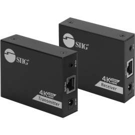 Siig 4K60Hz Hdmi Over Cat6 Extender With Loopout & Ir - 50M- Hdmi Extender- Auto Downscaling - 4K Hdmi Extender, Easily Extends Hdmi 4K60Hz Signals Up To 164Ft (50M) Over A Single Cat6/7 Networking Cable With A Local Hdmi Output For Monitoring The E