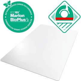Cleartex Marlon BioPlus Polycarbonate Chair Mat for Hard Floors. Rectangular - 35" x 47"