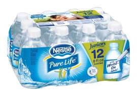 Nestle Waters Pure Life Bottled Water 8 oz 12 pk