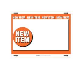 Centurion 11 in. H X 8.5 in. W New Item Sign Card Stock