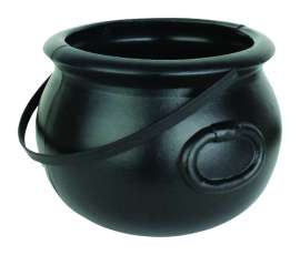Union Products 8 in. Cauldron with Handle Halloween Decor