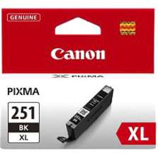 Canon CLI-251XL Original High Yield Inkjet Ink Cartridge, Black Pack, Inkjet, High Yield