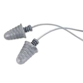 E-A-R Skull Screws Earplugs, Corded, 32 dB NRR, Gray, 120 Pairs