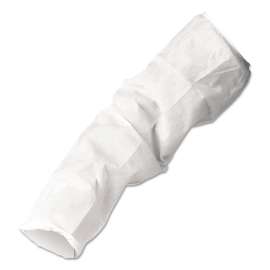A20 Sleeve Protectors, MICROFORCE Barrier SMS Fabric, One Size Fits All, White, 200/Carton