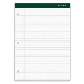 Double Docket Ruled Pads, Wide/Legal Rule, 100 White 8.5 x 11.75 Sheets, 6/Pack