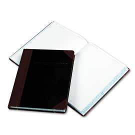 Laboratory Notebook, Data/Lab-Record Format, Black/Red Cover, 10.38 x 8.13, 300 Sheets