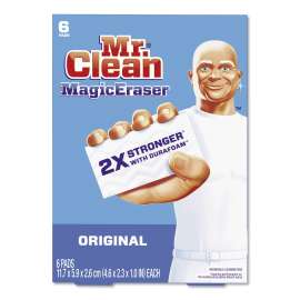 Magic Eraser, 2.3 x 4.6, 1" Thick, White, 6/Pack, 6 Packs/Carton