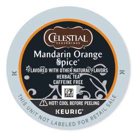 Celestial Seasonings Mandarin Orange Spice Herbal Tea K-Cups (24/Box)