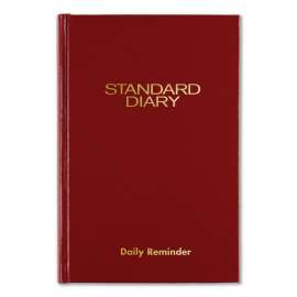 Standard Diary Daily Reminder Book, 2023 Edition, Medium/College Rule, Red Cover, (201) 7.5 x 5.13 Sheets