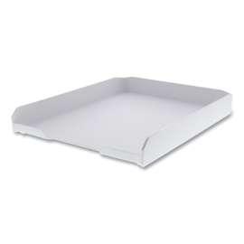 Konnect Stackable Letter Tray, 1 Section, Letter Size Files, 10.13 x 12.25 x 1.63, White