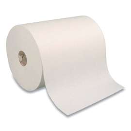 Hardwound Paper Towels, 1-Ply, 7.87 x 800 ft, White, 6 Rolls/Carton