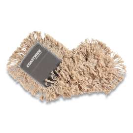 Cut-End Dust Mop Head, Cotton, 18 x 5, White