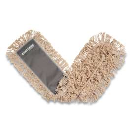 Cut-End Dust Mop Head, Cotton, 36 x 5, White