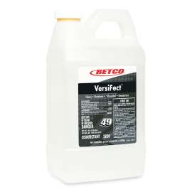 VersiFect Cleaner Disinfectant, Fresh Scent, 2 L Bottle, 4/Carton