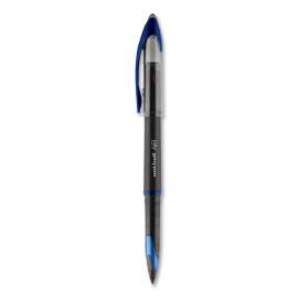 AIR Porous Gel Pen, Stick, Medium 0.7 mm, Blue Ink, Black/Blue Barrel, 3/Pack