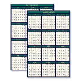 Four Seasons Business/Academic Recycled Wall Calendar, 24 x 37, 12-Month (July-June): 2022-2023, 12-Month (Jan to Dec): 2023