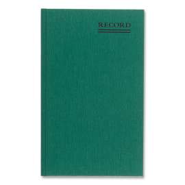 Emerald Series Account Book, Green Cover, 12.25 x 7.25 Sheets, 150 Sheets/Book