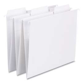 FasTab Hanging Folders, Letter Size, 1/3-Cut Tabs, White, 20/Box