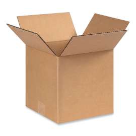 Fixed-Depth Shipping Boxes, Regular Slotted Container (RSC), 8" x 8" x 8", Brown Kraft, 25/Bundle