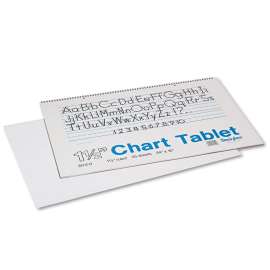 Chart Tablets, Presentation Format (1.5" Rule), 24 x 16, White, 25 Sheets