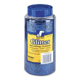 Spectra Glitter, 0.04 Hexagon Crystals, Blue, 16 oz Shaker-Top Jar