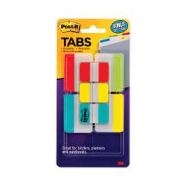 Plain Solid Color Tabs Value Pack, (66) 1/5-Cut 1" Wide, (48) 1/3-Cut 2" Wide, Assorted Colors and Sizes, 114/Pack