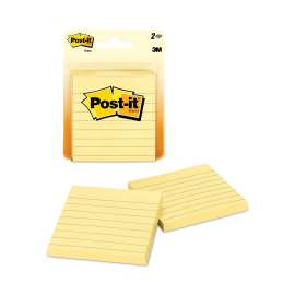 Original Pads in Canary Yellow, Note Ruled, 3" x 3", 100 Sheets/Pad, 2 Pads/Pack