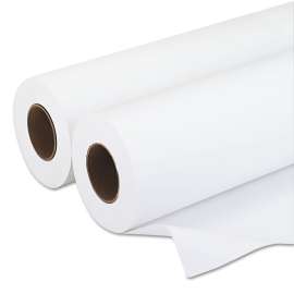 Amerigo Wide-Format Paper, 3" Core, 20 lb Bond Weight, 18" x 500 ft, Smooth White, 2/Pack
