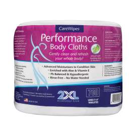 Performance Body Cloths, 6 x 8, Unscented, 700/Pack, 2 Packs/Carton