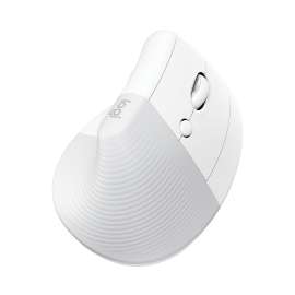 Lift Vertical Ergonomic Mouse, 2.4 GHz Frequency/32 ft Wireless Range, Right Hand Use, Off-White