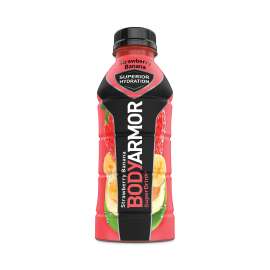SuperDrink Sports Drink, Strawberry Banana, 16 oz Bottle, 12/Pack