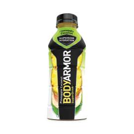 SuperDrink Sports Drink, Pineapple Coconut, 16 oz Bottle, 12/Pack