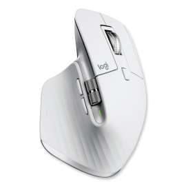 MX Master 3S Performance Wireless Mouse, 2.4 GHz Frequency/32 ft Wireless Range, Right Hand Use, Pale Gray