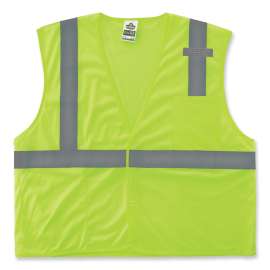 Ergodyne GloWear 8210HL-S Mesh Hi-Vis Safety Vest, Class 2, Economy, Single Size, XL, Lime