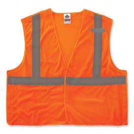 Ergodyne GloWear 8215BA-S Breakaway Mesh Hi-Vis Safety Vest, Class 2, Economy, M, Orange
