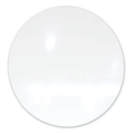 Coda Low Profile Circular Magnetic Glassboard, 24 Diameter, White Surface, Ships in 7-10 Business Days