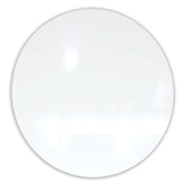 Coda Low Profile Circular Magnetic Glassboard, 48 Diameter, White Surface, Ships in 7-10 Business Days