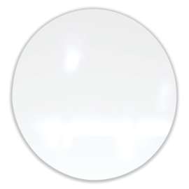 Coda Low Profile Circular Non-Magnetic Glassboard, 36 Diameter, White Surface, Ships in 7-10 Business Days