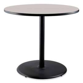 NPS - CT Series Gray Nebula 36"Dia x 36"H Cafe Table with Black Round Base