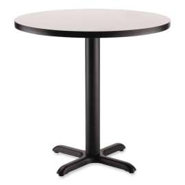 NPS - CT Series Gray Nebula 36"Dia x 30"H Cafe Table with Black X-Base